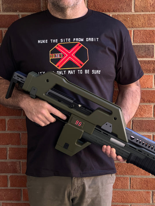Find Your Inner Colonial Marine with RedheadedTshirts.com's 'Nuke the Site from Orbit' T-Shirt