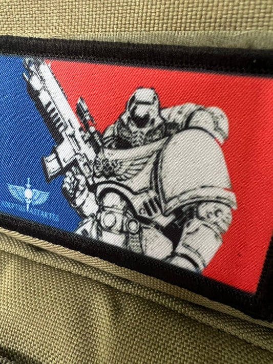 Major League Space Marine Warhammer 40k Velcro morale Patch