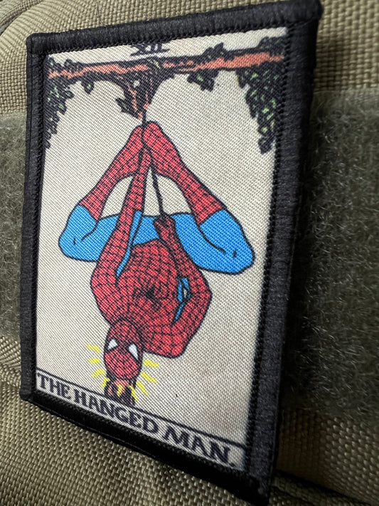 Spider Man The Hanged Man Tarot Card Morale patch
