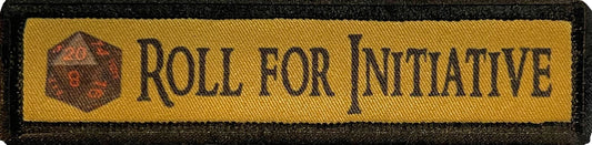 Unleash Your D&D Dungeon Master with Redheaded Production's Roll for Initiative Custom Velcro Patch