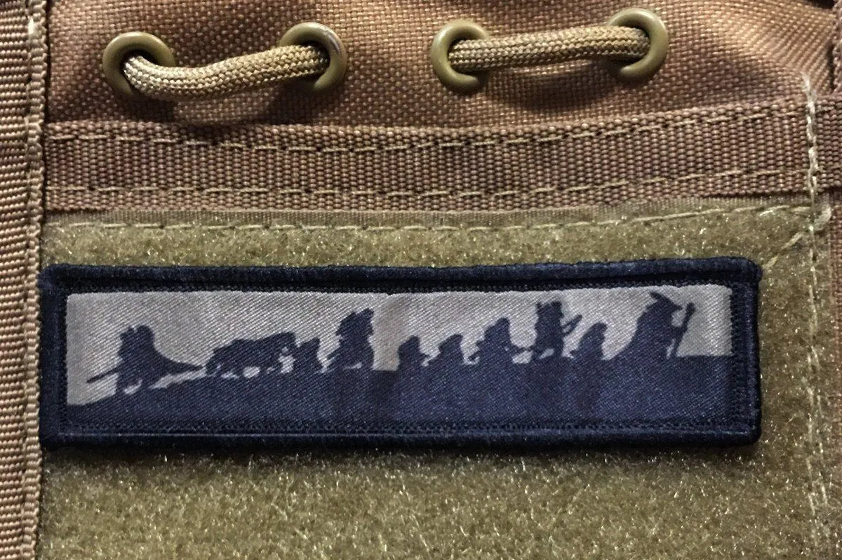 1x4 Lord of the Rings Fellowship Morale Patch Morale Patches Redheaded T Shirts