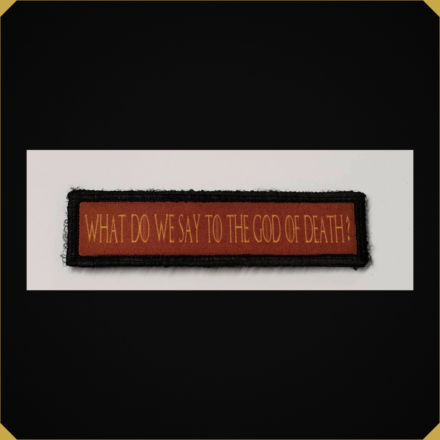 1x4 Thrones Arya What Do We Say To the God of Death Morale Patch