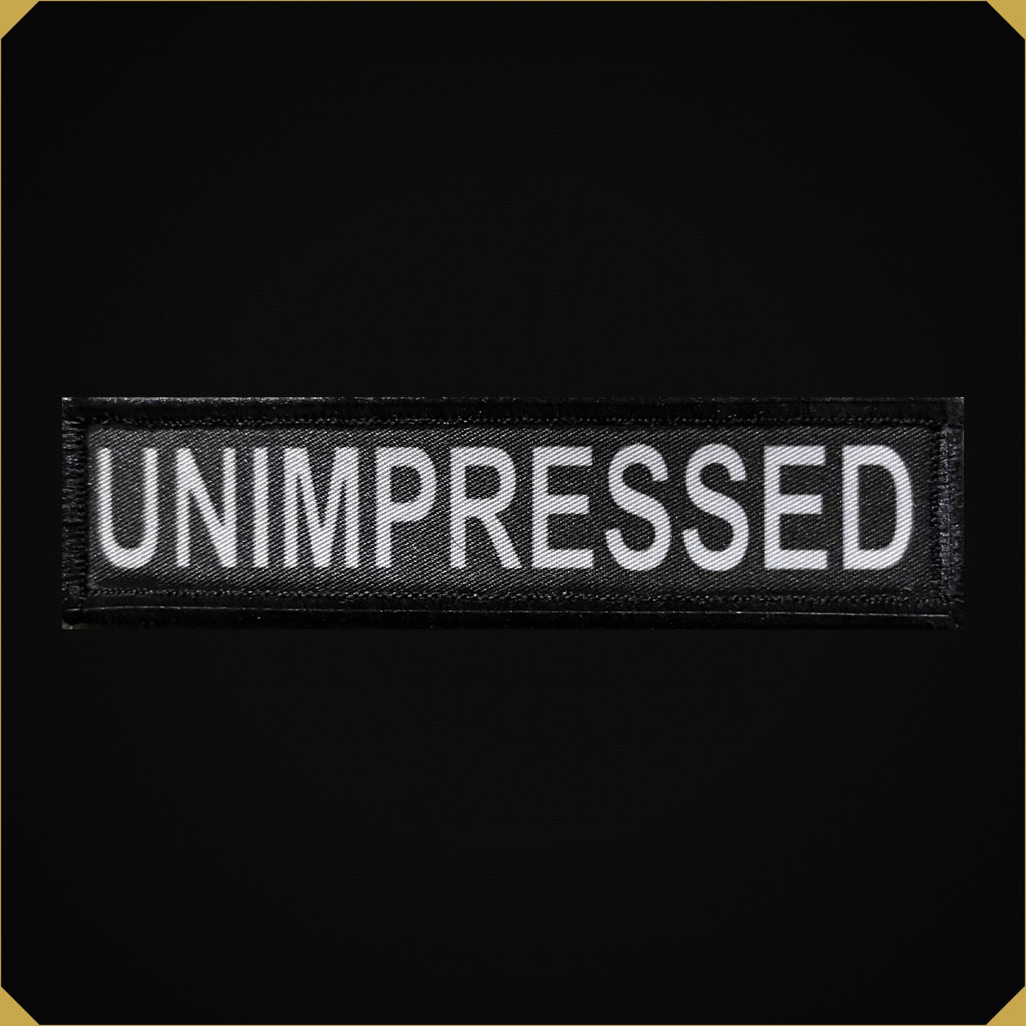 1x4 Unimpressed Morale Patch