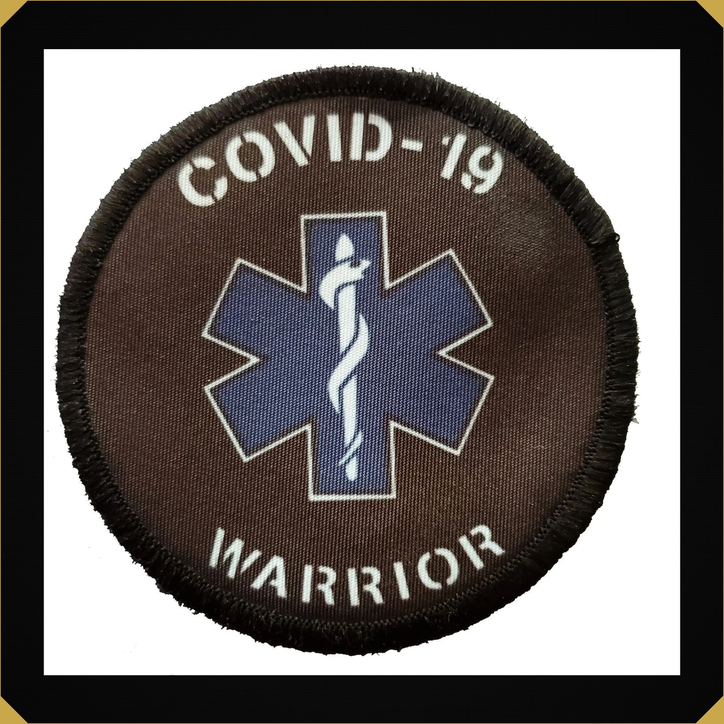 3" EMT First Responder Covid-19 Warrior Morale Patch