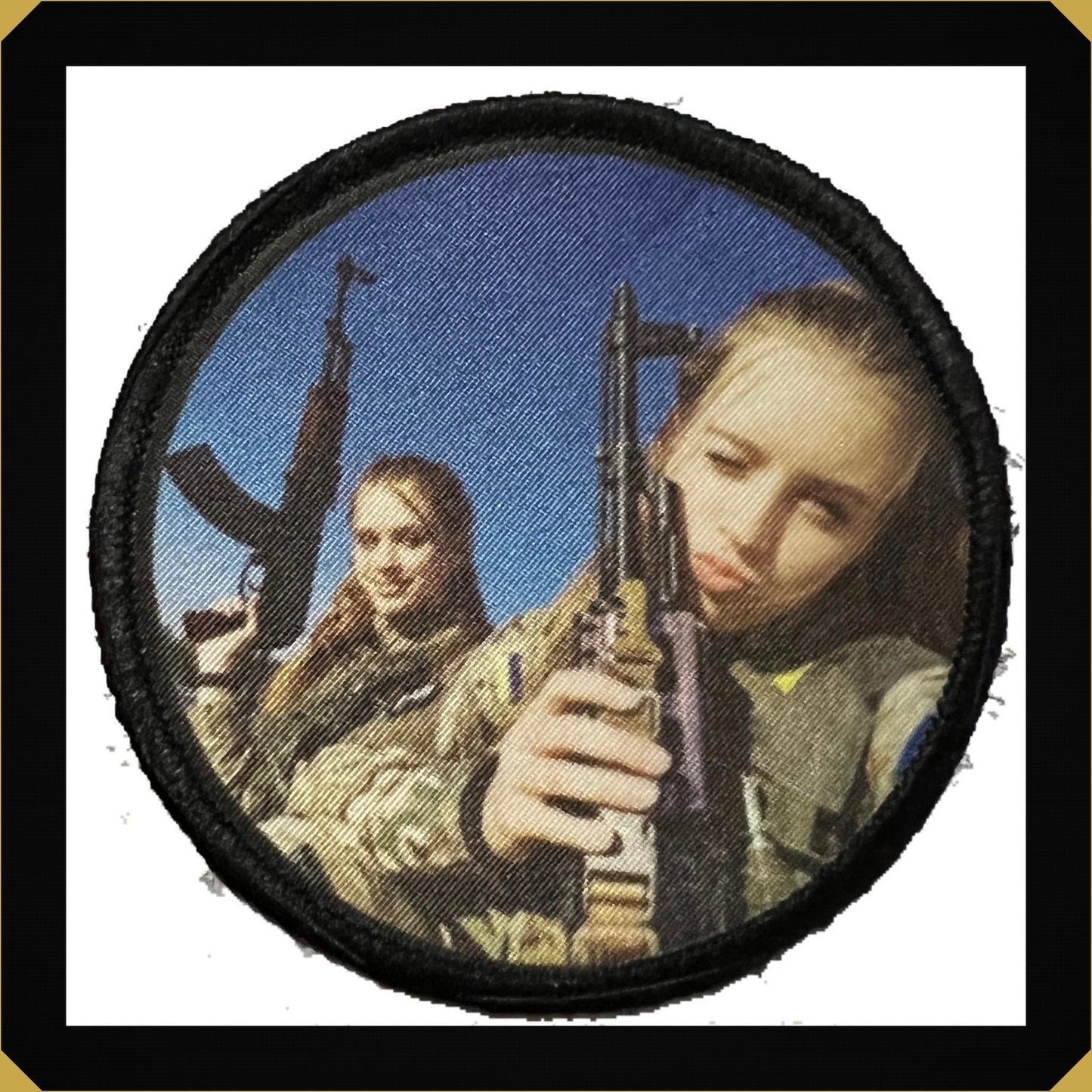 3" Female Ukrainian Soldiers Morale Patch