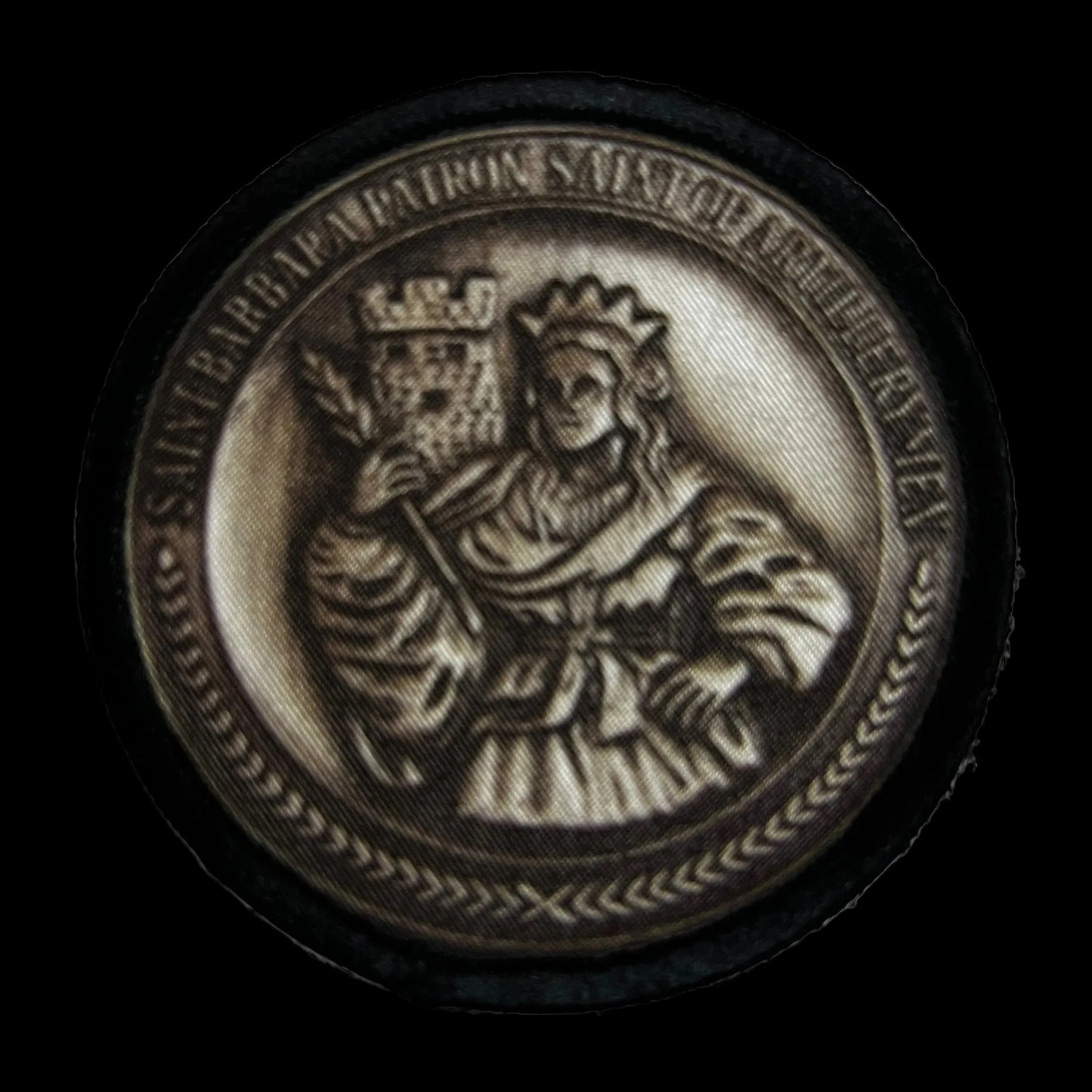 3" St Barbara Medal Patron Saint of Artillerymen Morale Patch