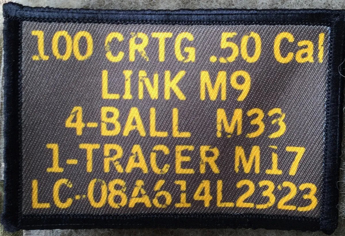 50. Cal Ammo Can Morale Patch Morale Patches Redheaded T Shirts