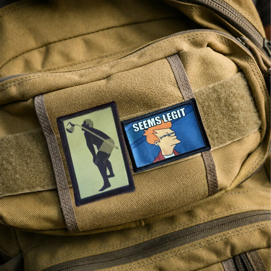 Coffee Runs Right Through Me Morale patch. Coffee Enema funny patch