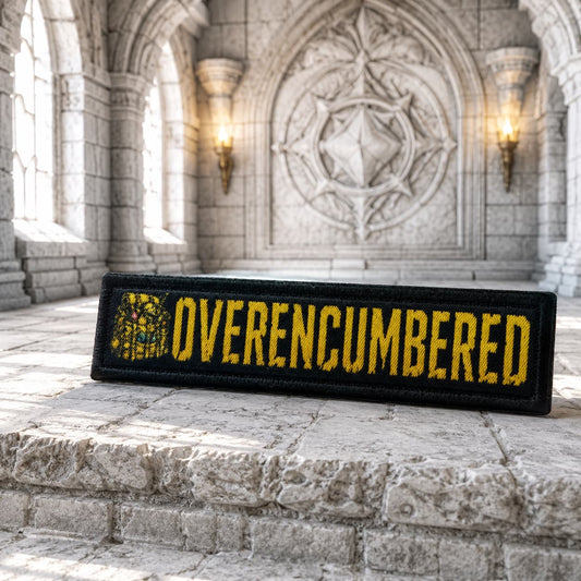 Overencumbered RPG D&D Roleplaying Patch 1x4 inches