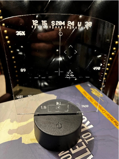 AH64 Apache Heads Up Display LED Light Sign