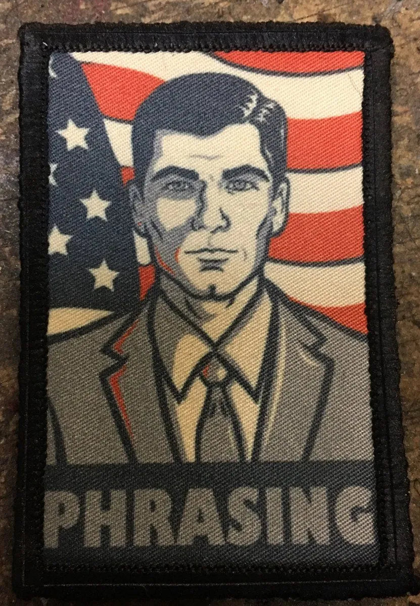 Archer 'Phrasing' Morale Patch Morale Patches Redheaded T Shirts