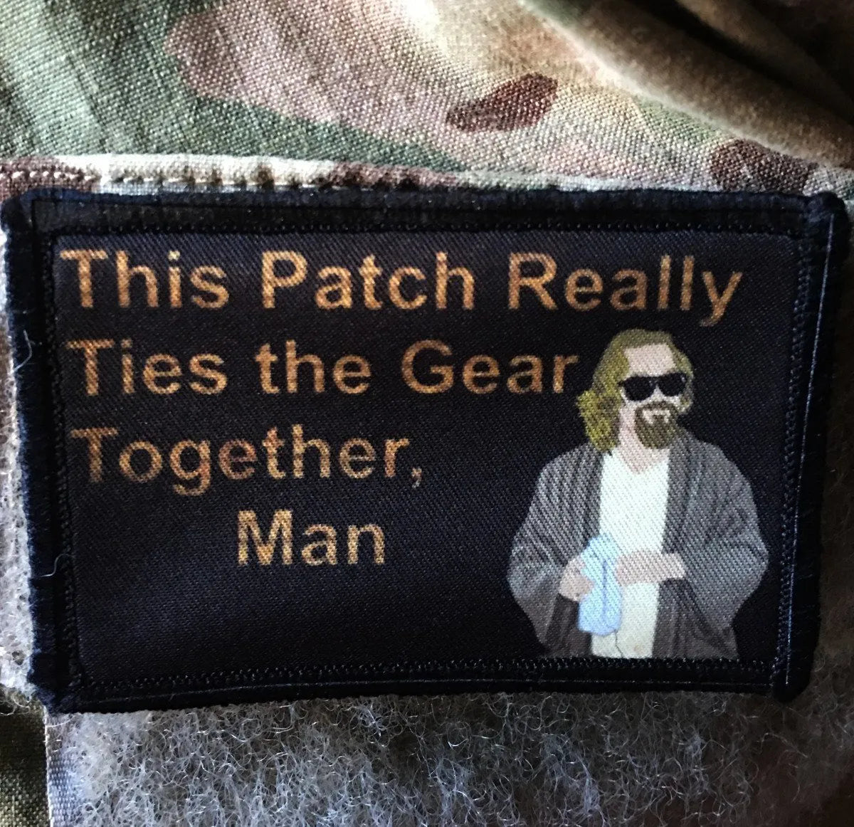 Big Lebowski Movie 'Pee Rug' Morale Patch Morale Patches Redheaded T Shirts
