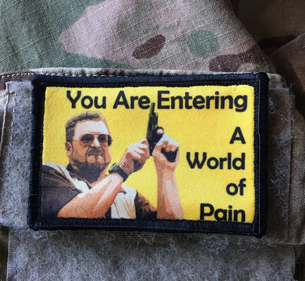Big Lebowski Movie World of Pain Morale Patch Morale Patches Redheaded T Shirts