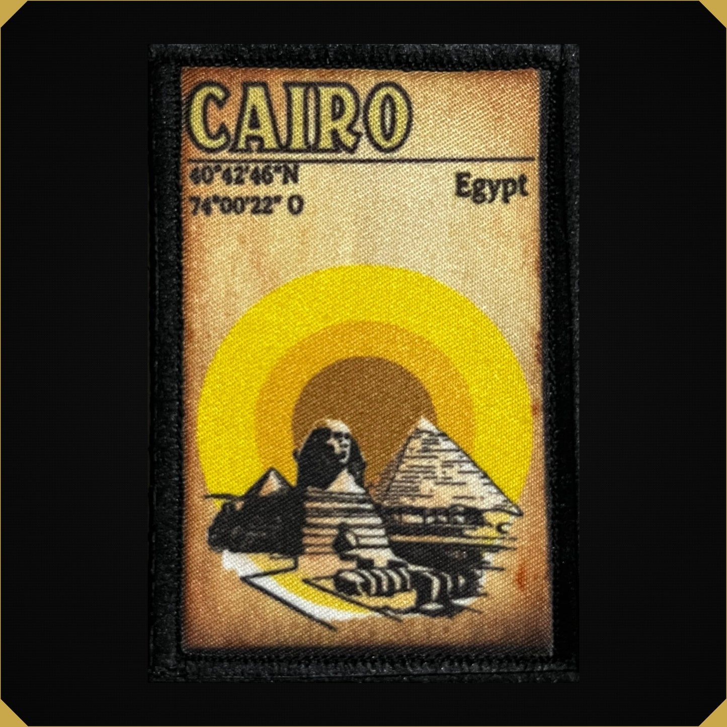 Cairo Egypt Pyramids Morale Patch 2x3"