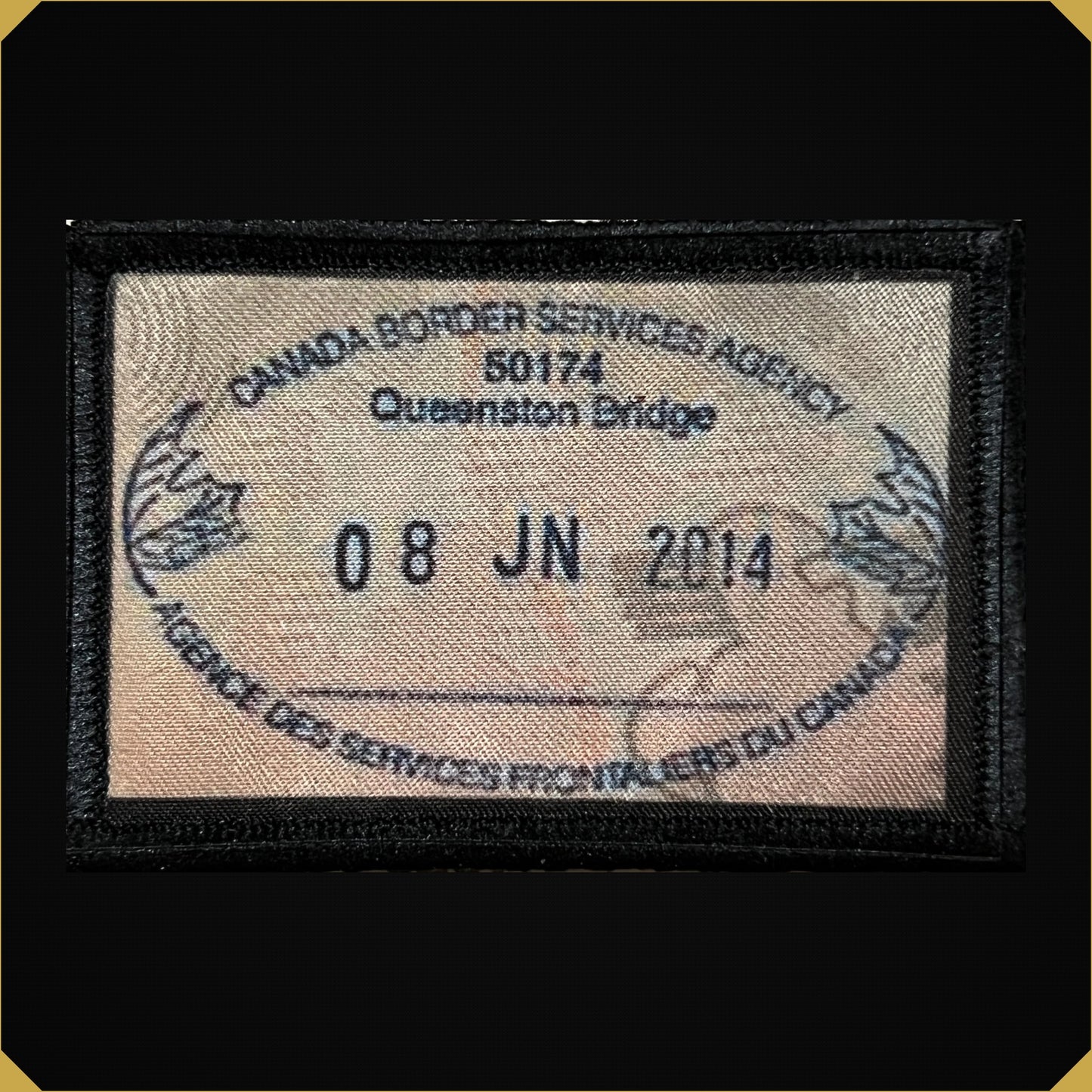 Canada Passport Stamp Morale Patch 2x3"