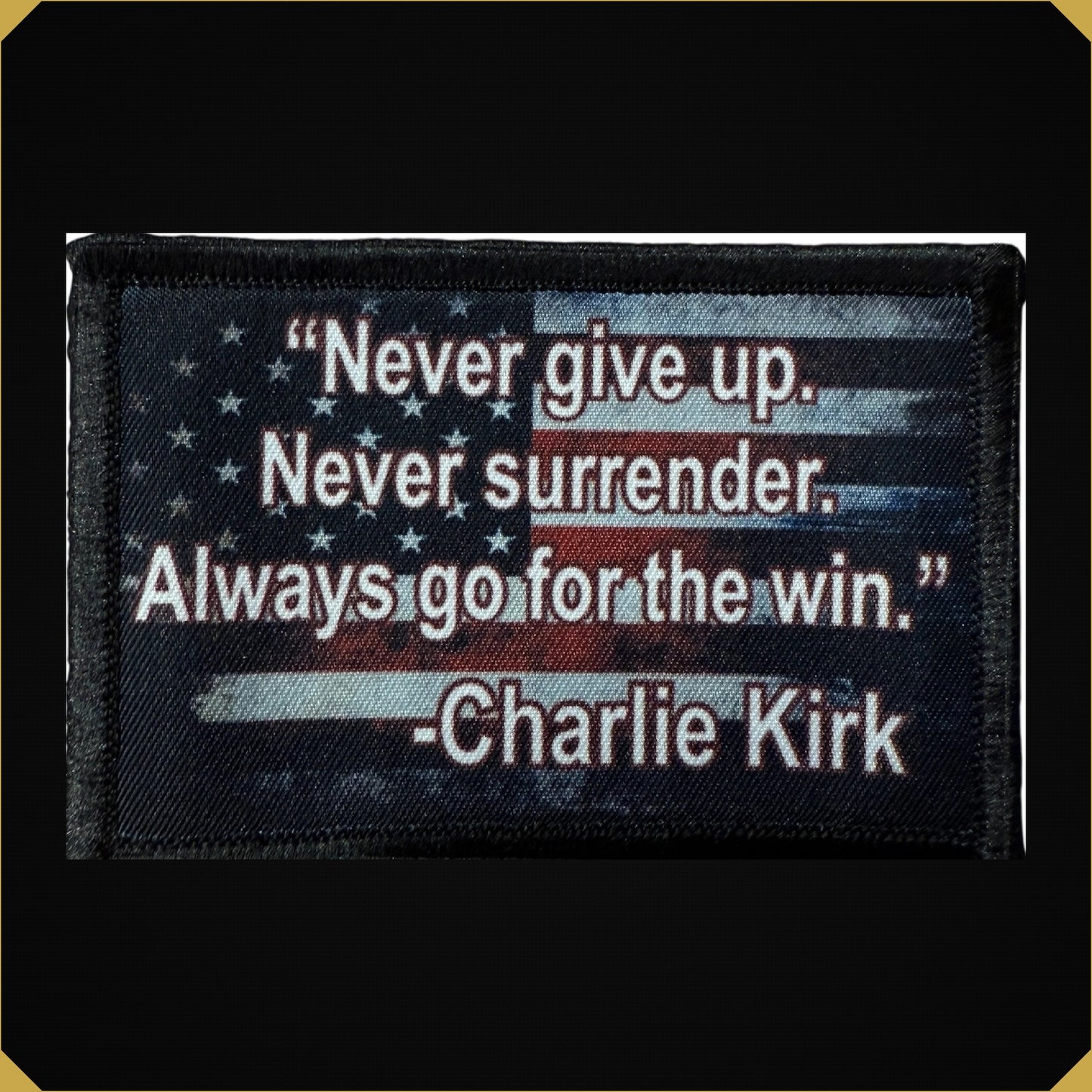 Charlie Kirk Quote Morale patch