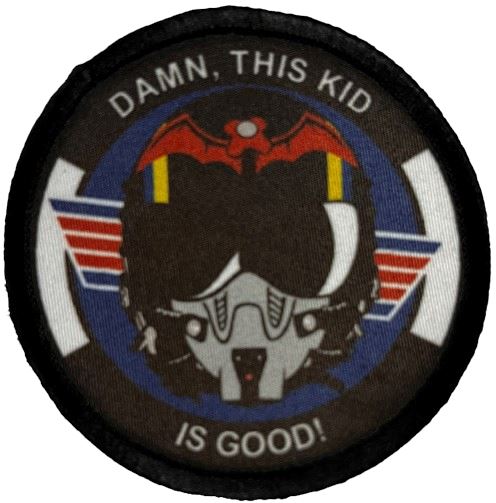 Damn, This Kid is Good! Viper Top Gun inspired Morale Patch Morale Patches Redheaded T Shirts