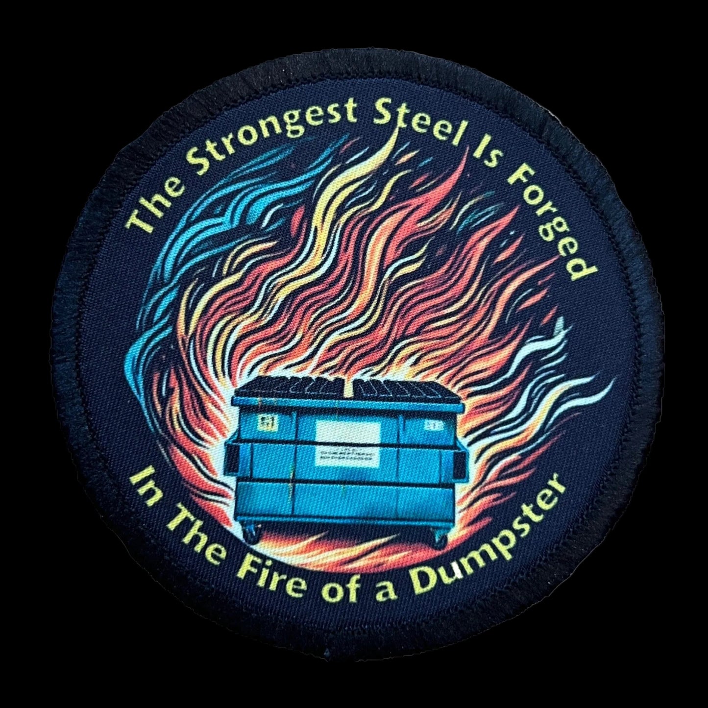 Dumpster Fire Steel Morale Patch