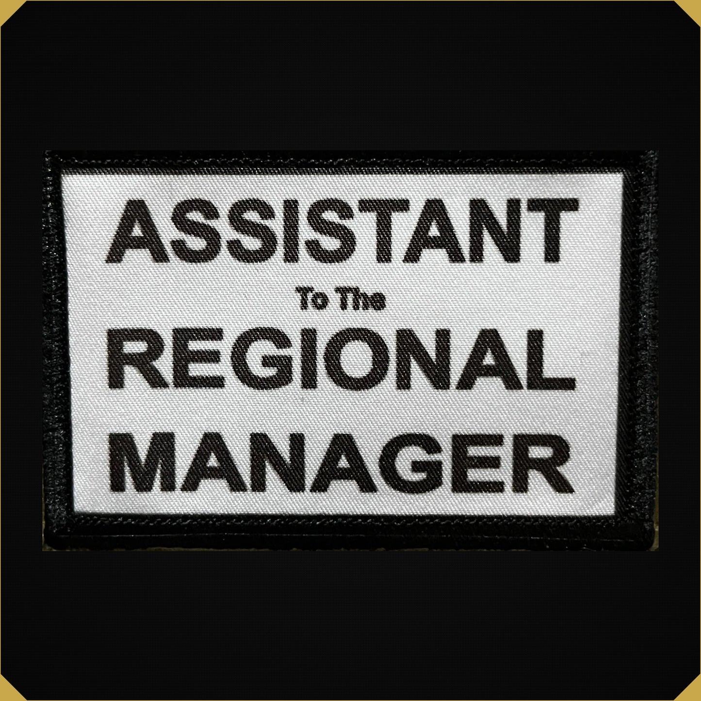 'Assistant to the Regional Manager' Dwight Schrute 2x3 The Office themed Morale Patch