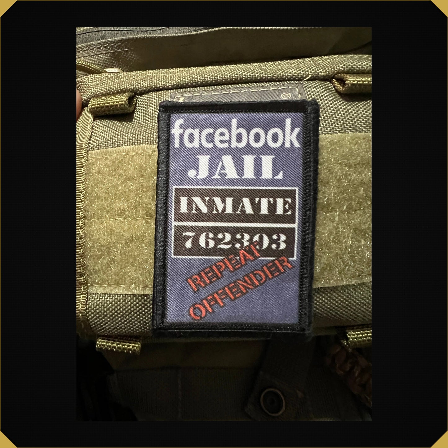 Facebook Jail Morale Patch 2x3"