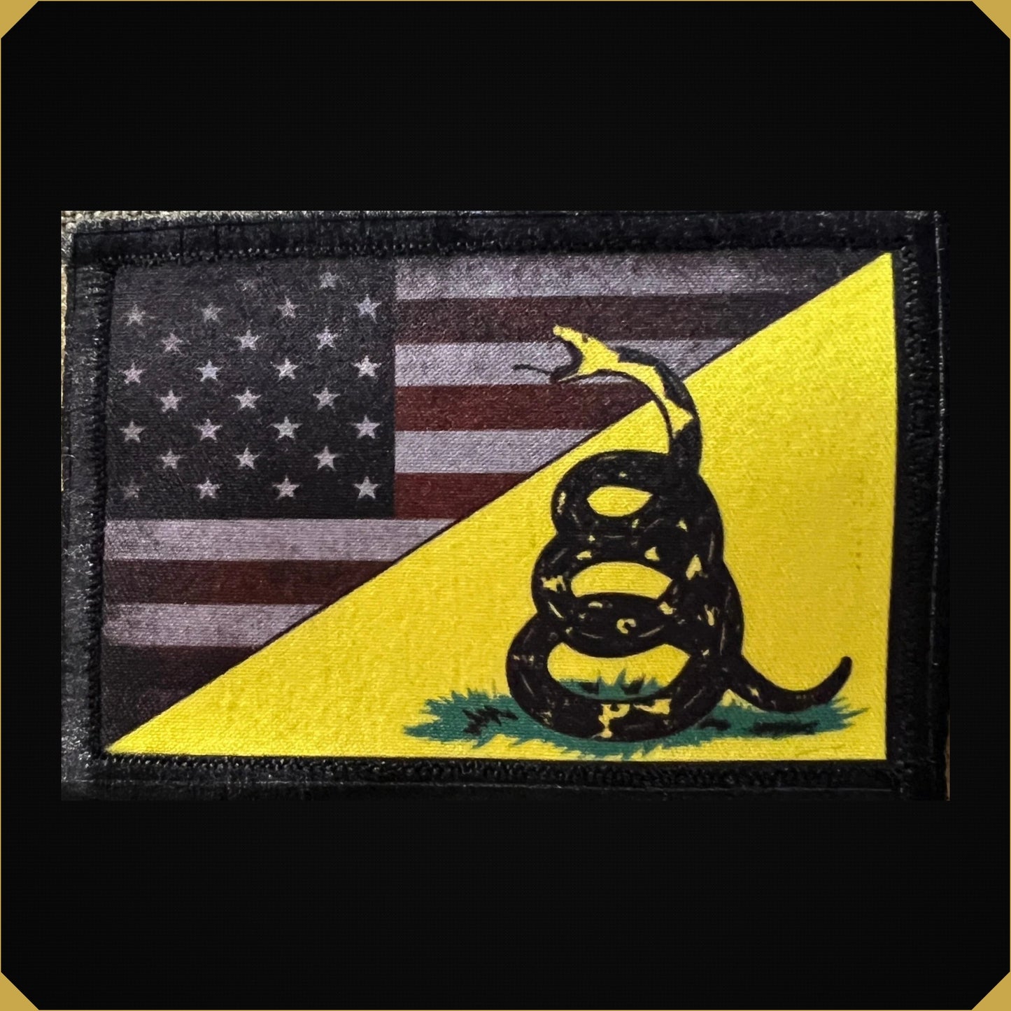 Gadsden Snake USA Flag Morale Patch