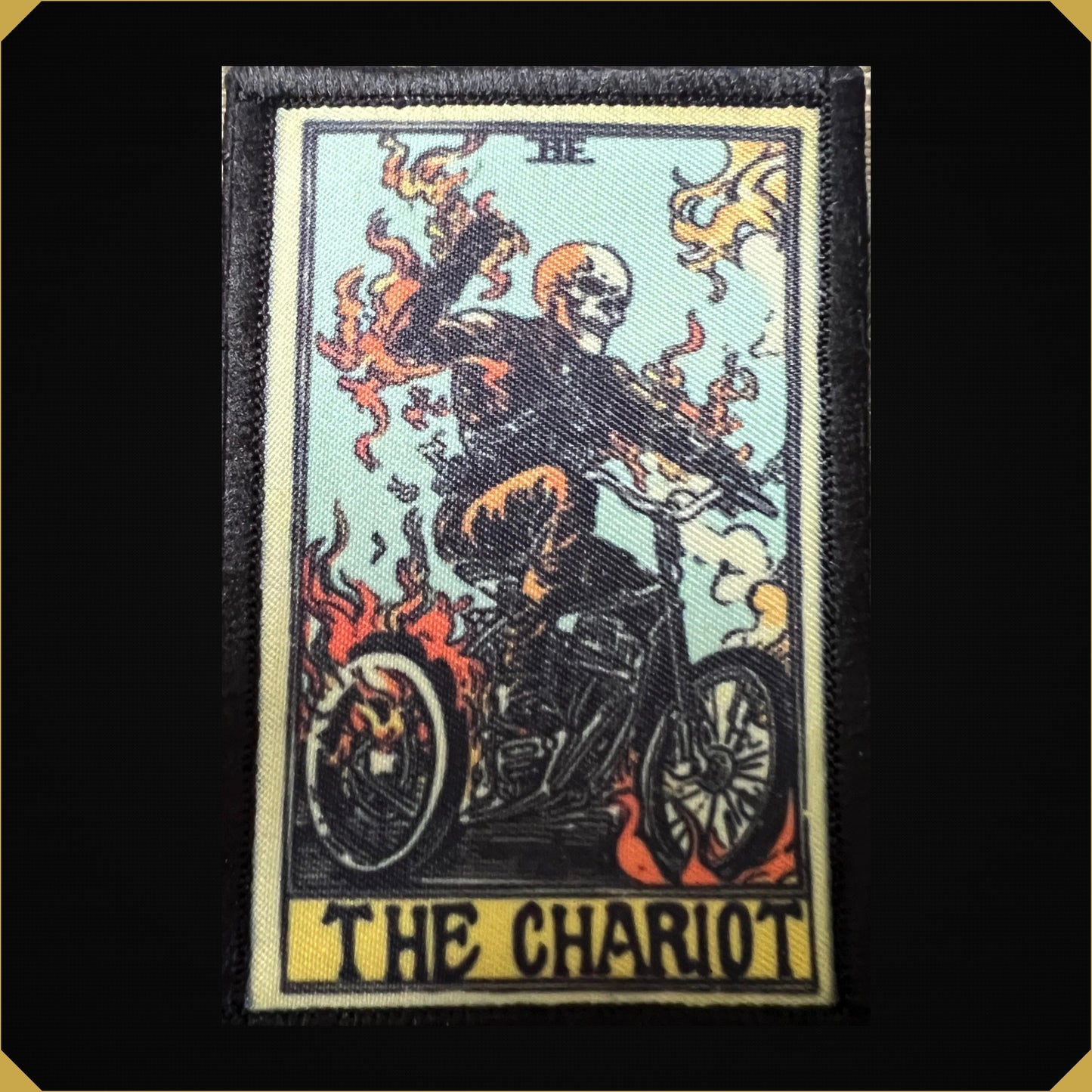 Ghost Rider The Chariot Tarot Card Morale Patch