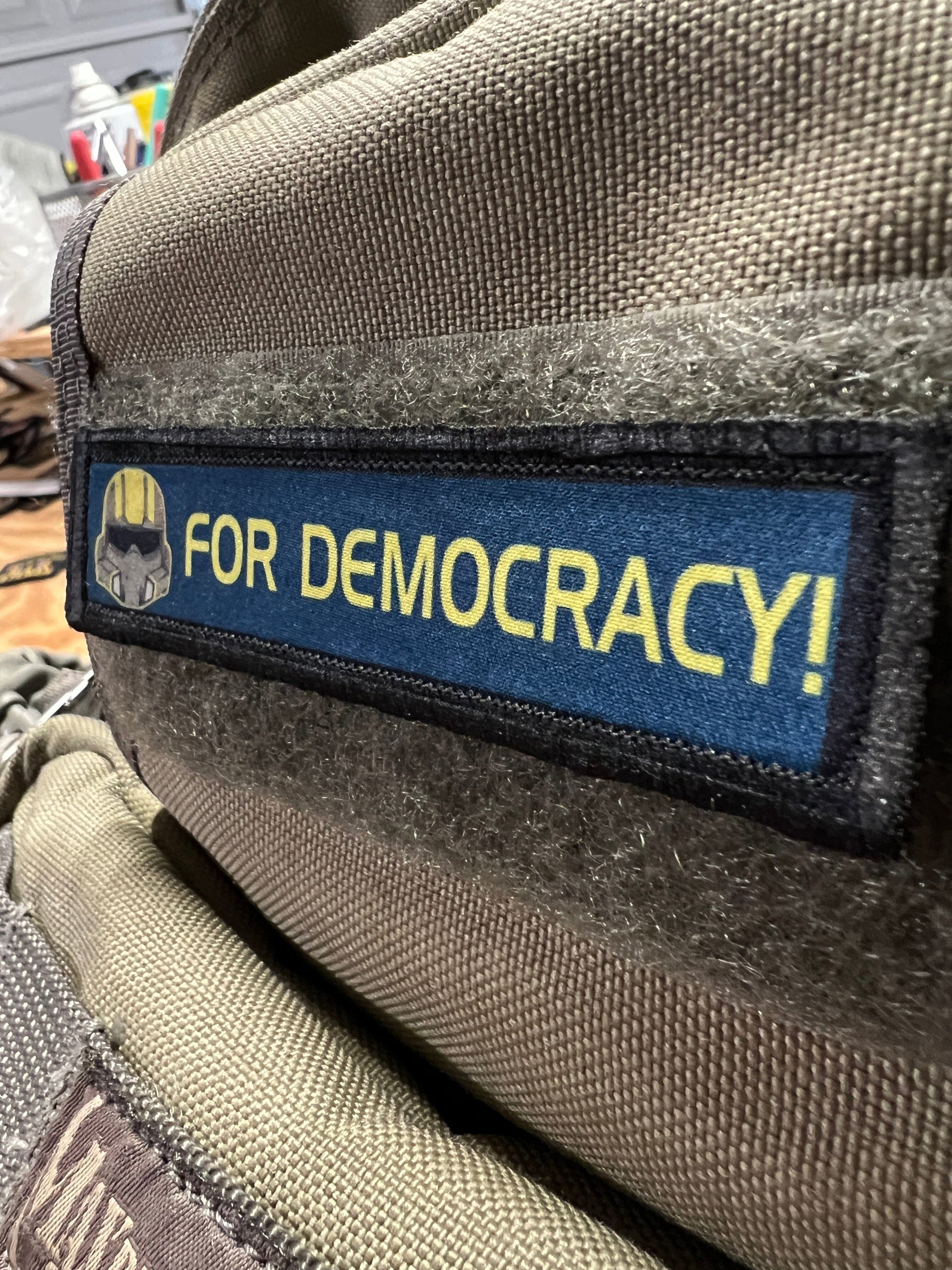 Helldivers 2 For Democracy! Tactical Velcro Morale Patch