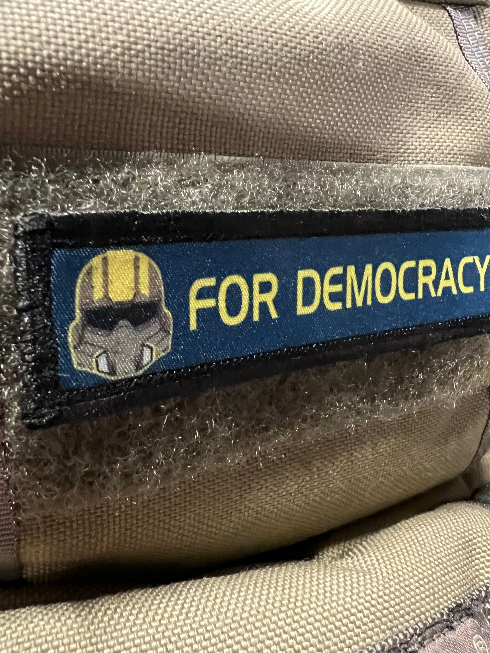 Helldivers 2 For Democracy! Tactical Velcro Morale Patch