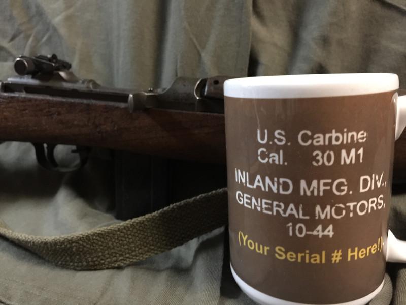 Inland M1 Carbine PERSONALIZED Receiver Coffee Mug