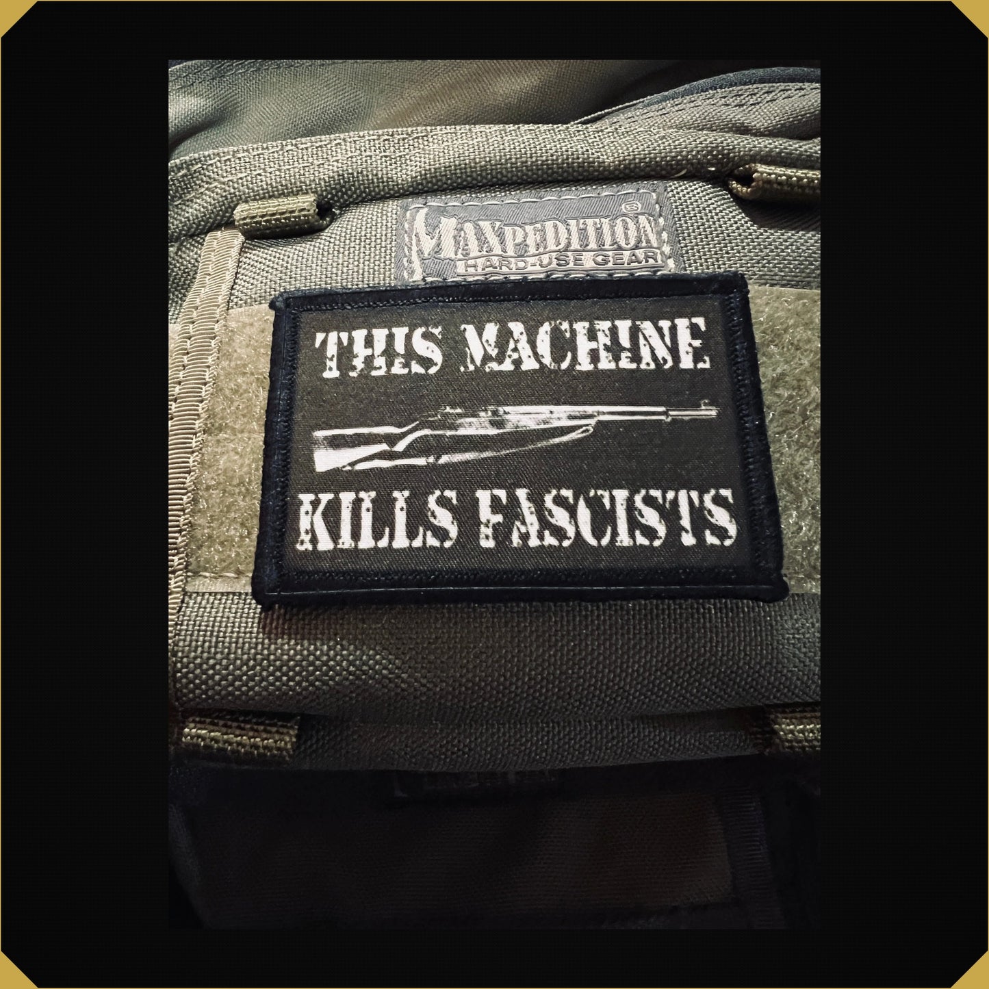 M1 Garand This Machine Kills Fascists Morale Patch