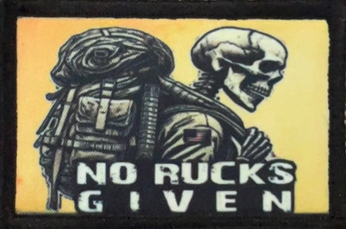 No Rucks to Give Morale Patch Morale Patches Redheaded T Shirts