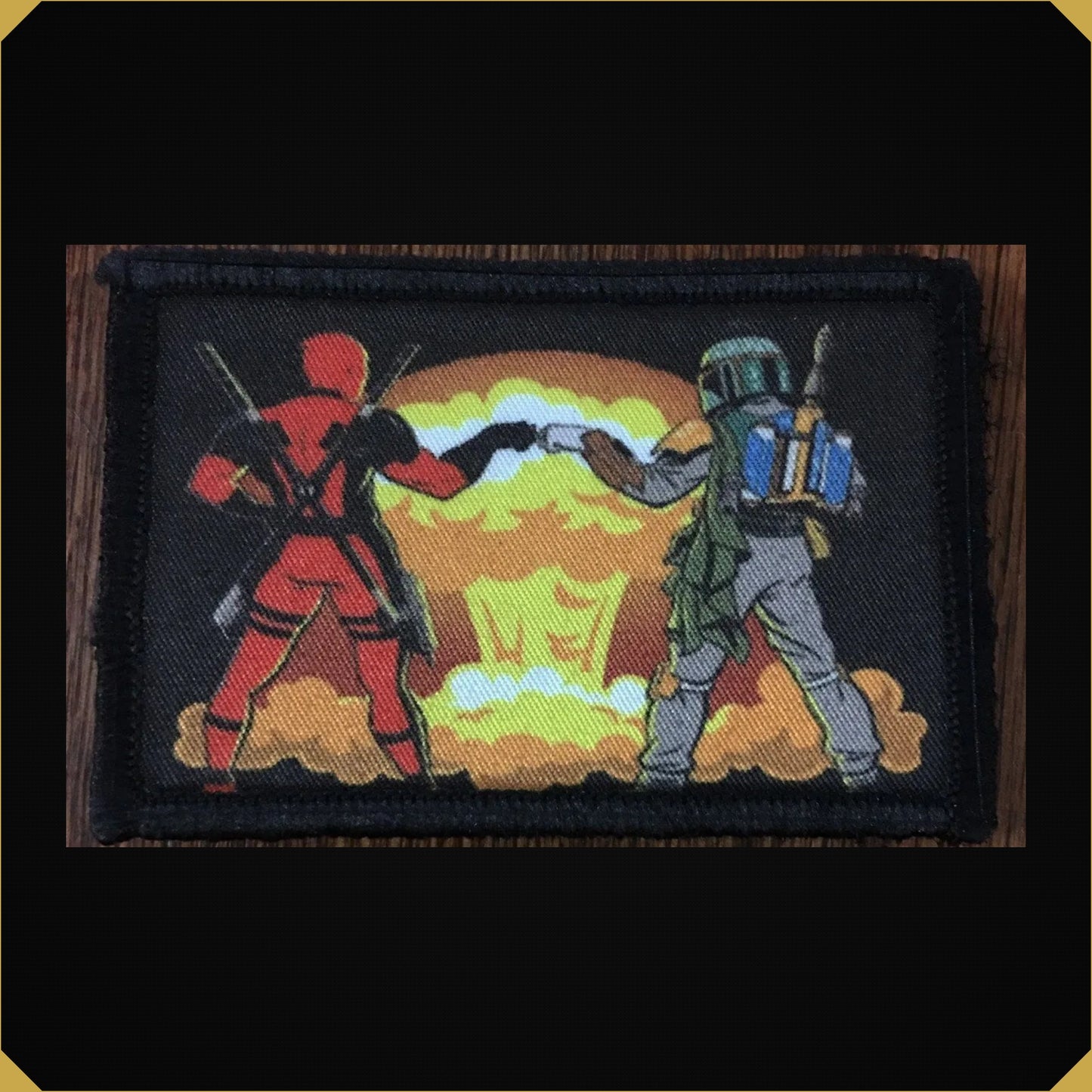Nuclear Bomb Deadpool Boba Fett Morale Patch