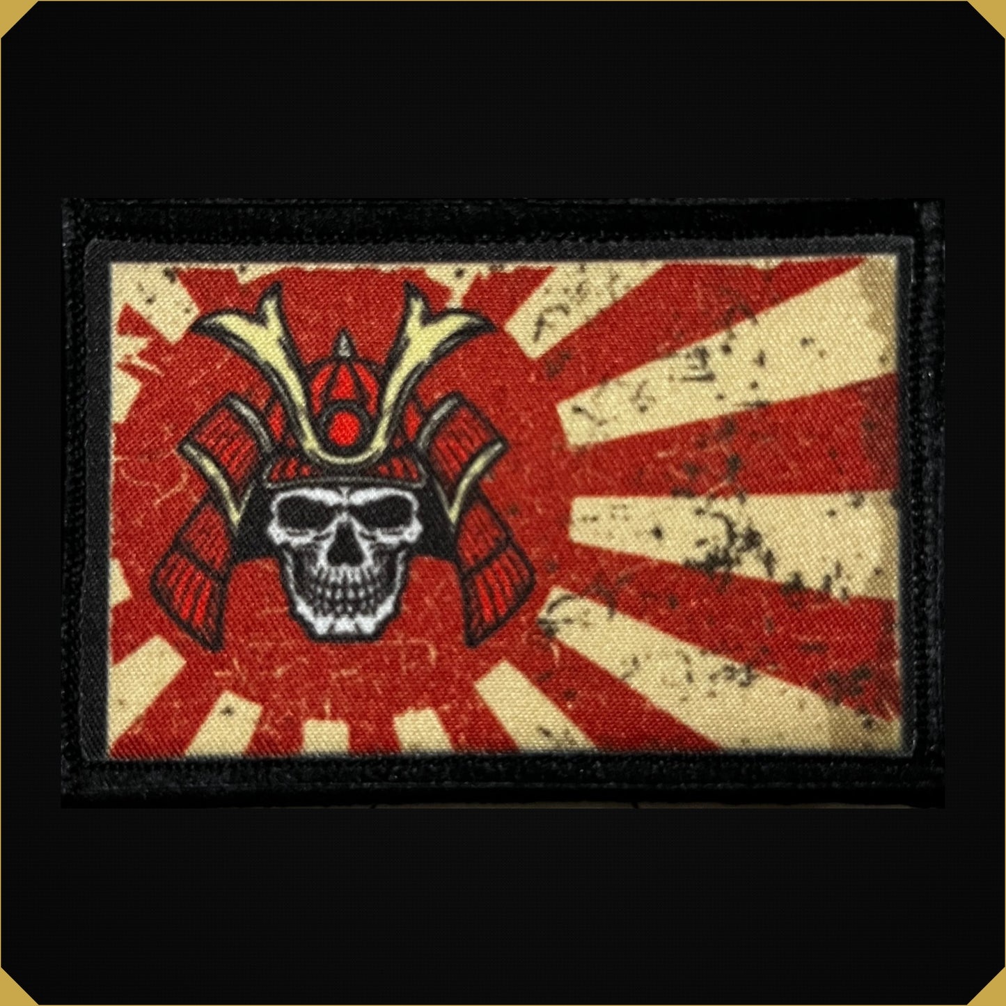 Samurai Skull Rising Sun Morale Patch