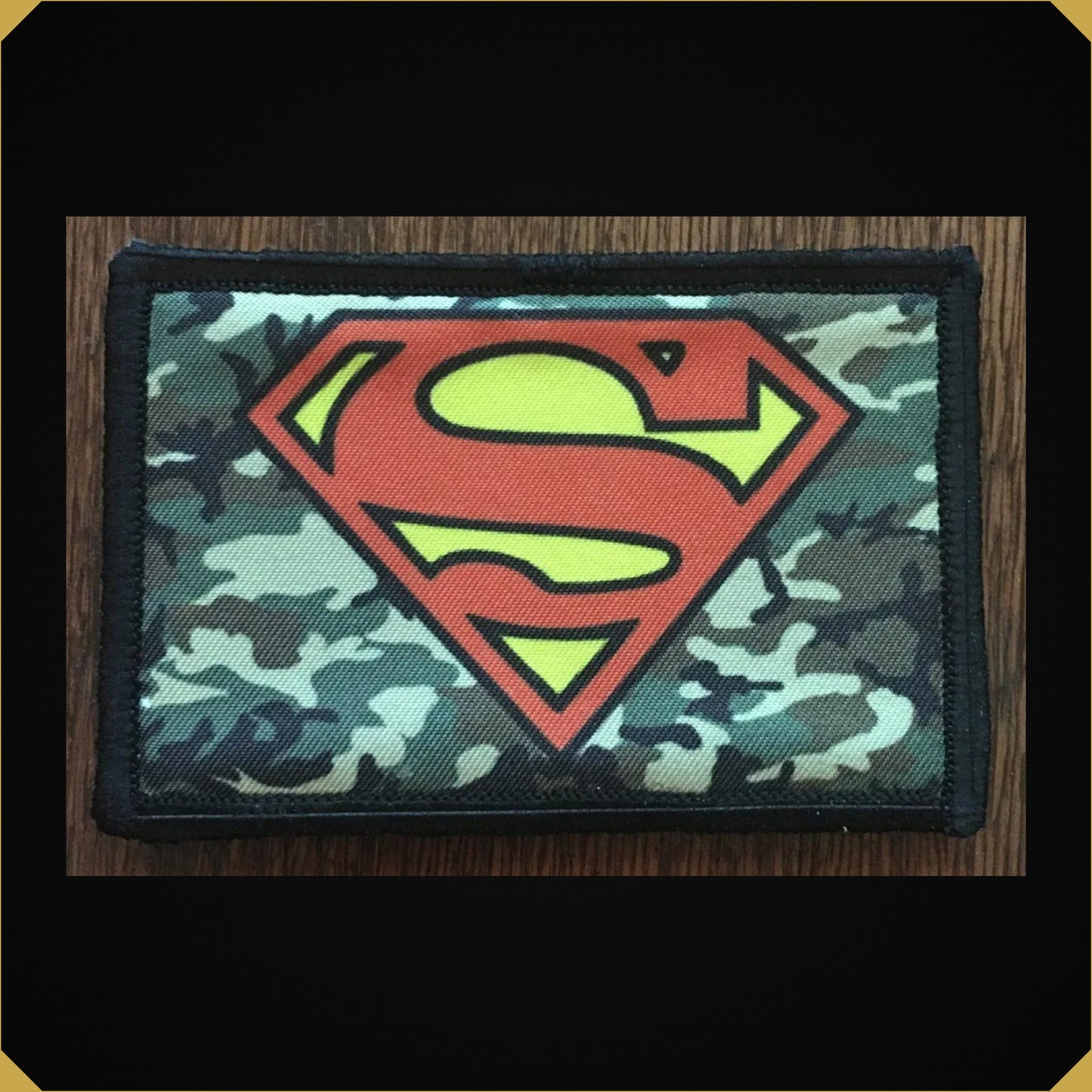 Superman Woodland Camo Morale Patch