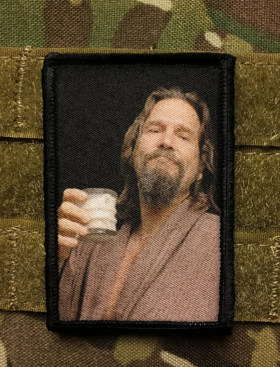 The Dude 'White Russian' Morale Patch Morale Patches Redheaded T Shirts