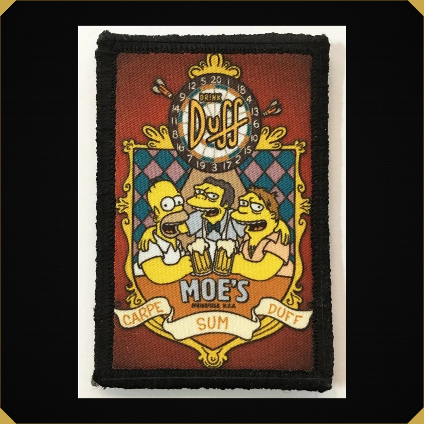 The Simpsons Moe's Tavern Sign Morale Patch