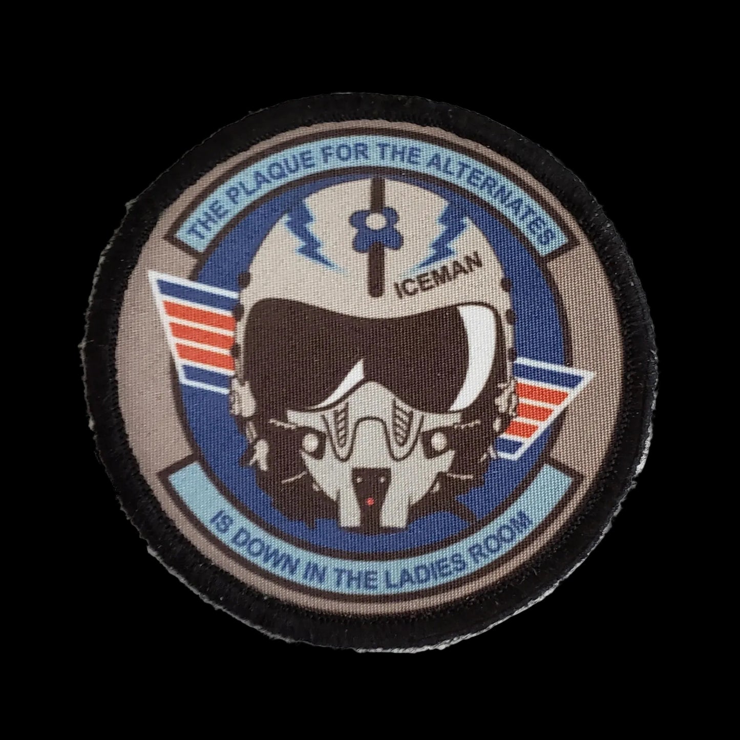 Top Gun Iceman Plaque Morale Patch