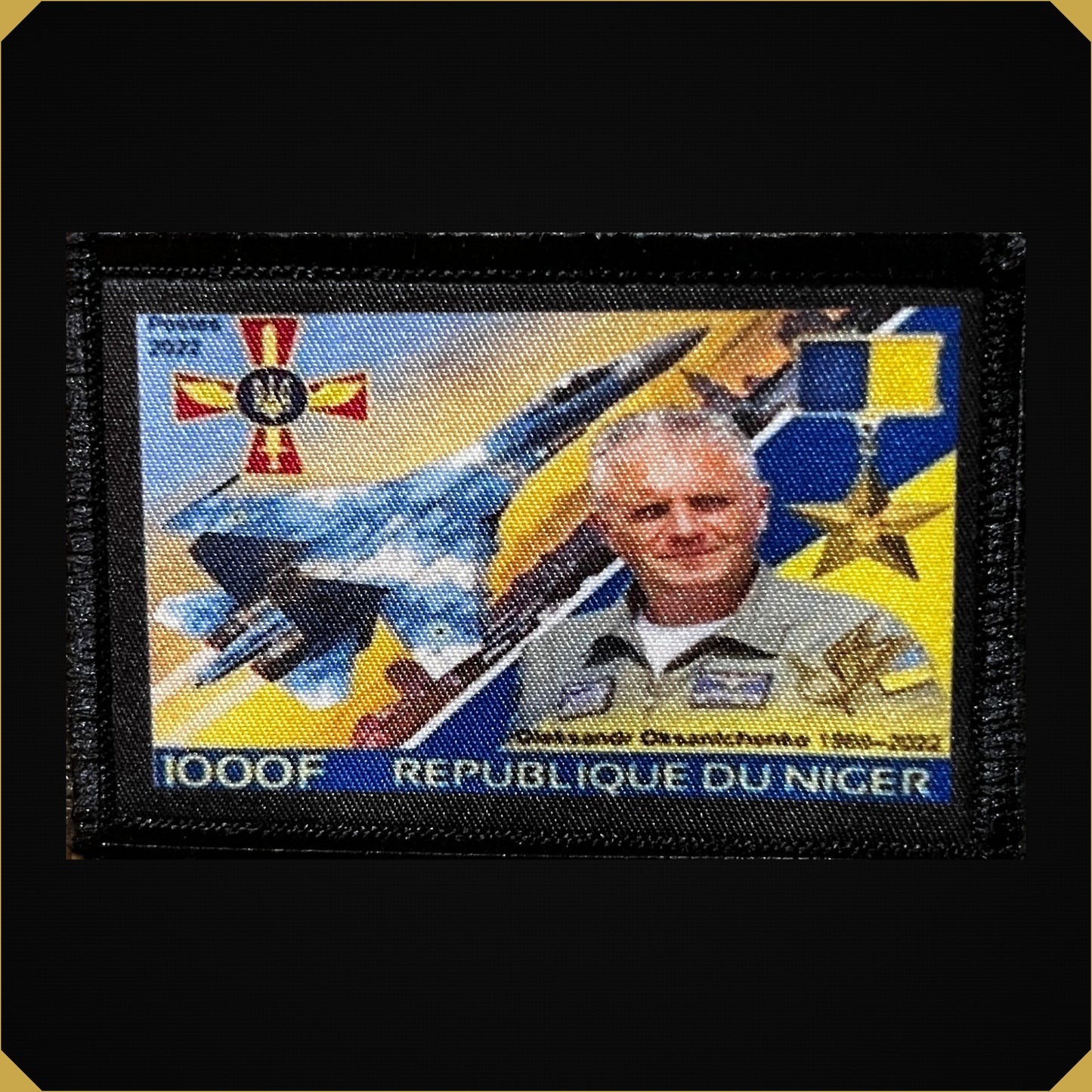 Ukraine Air Force Grey Wolf Postage Stamp Morale Patch