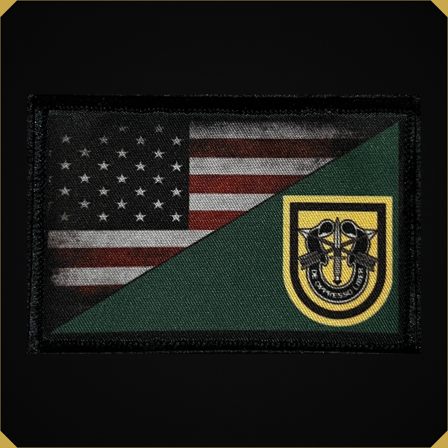 1st Special Forces Group / USA Flag 2x3 Morale Patch