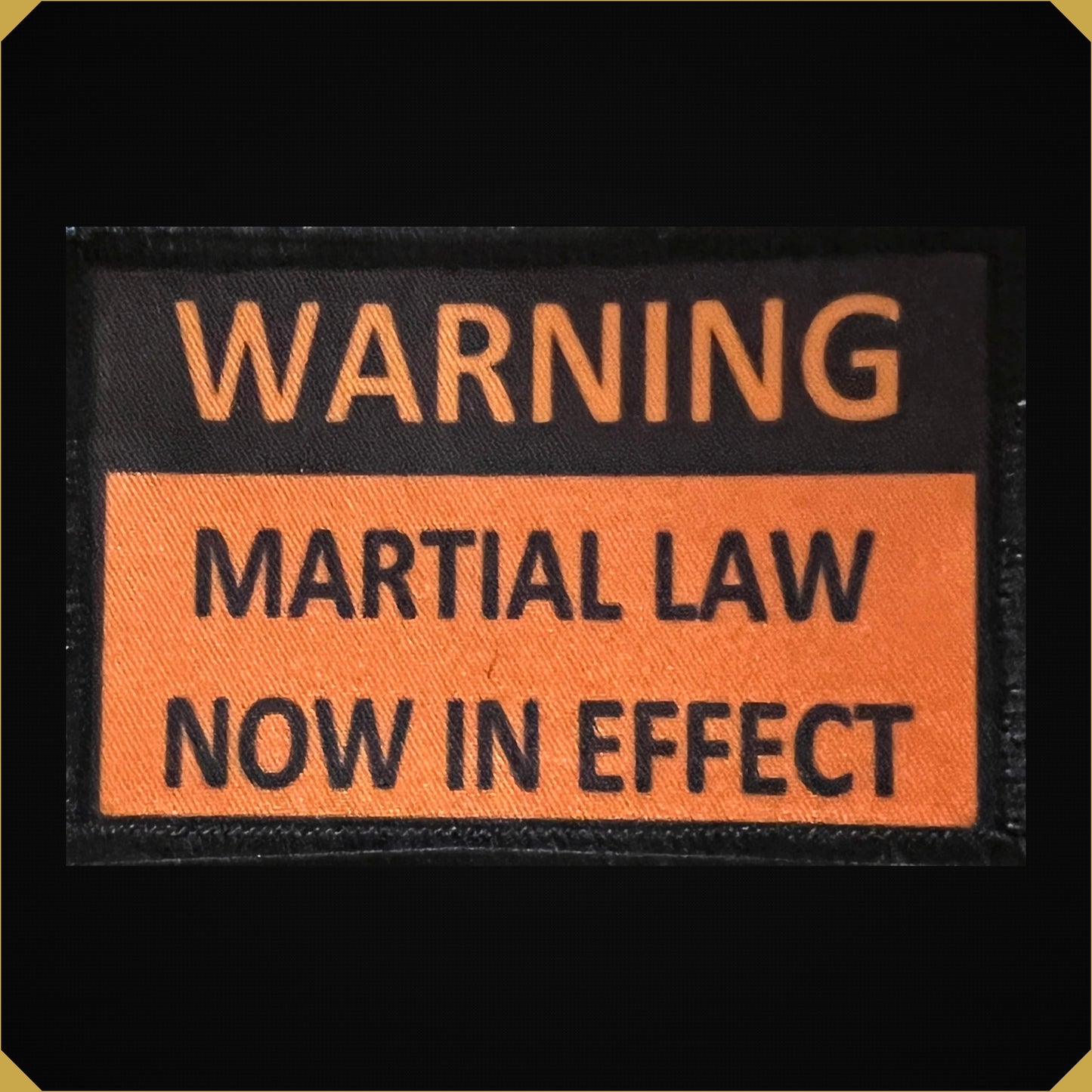 WARNING Martial Law in Effect Morale Patch