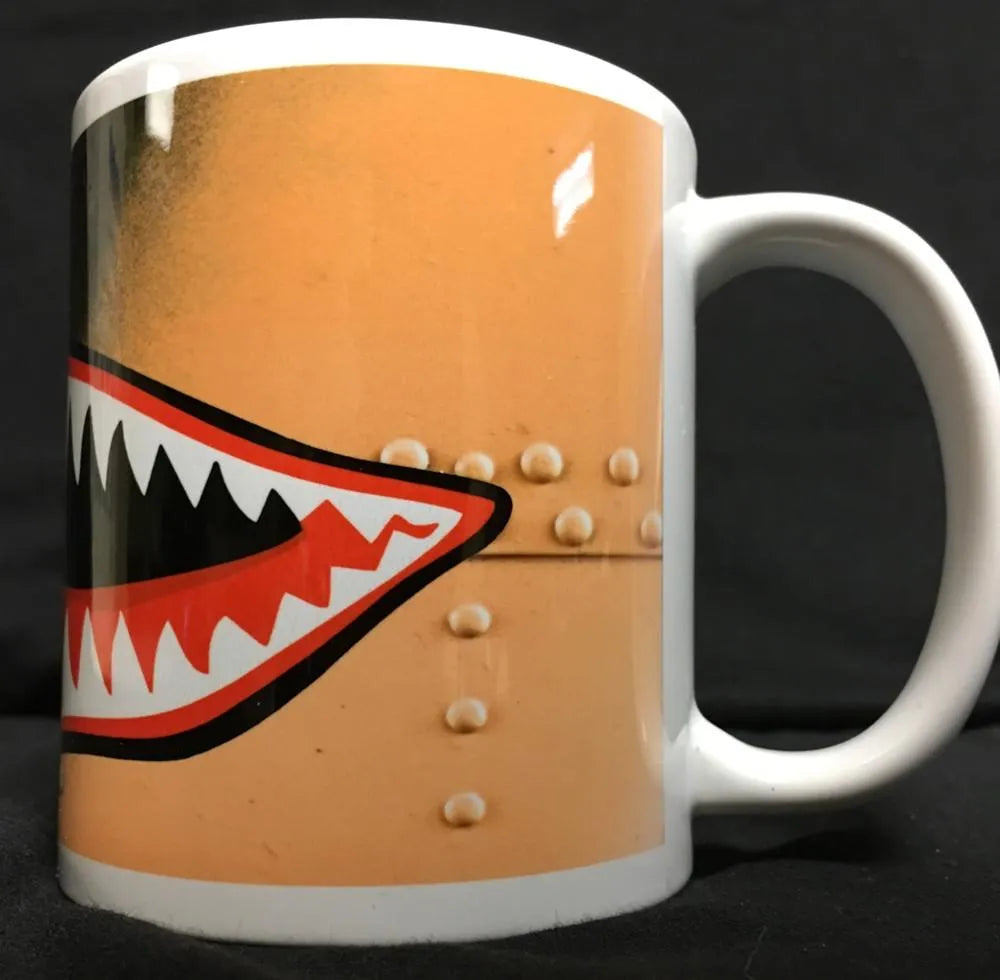 WWII P40 Warhawk Fighter Plane Coffee Mug Coffee Mugs Redheaded T Shirts