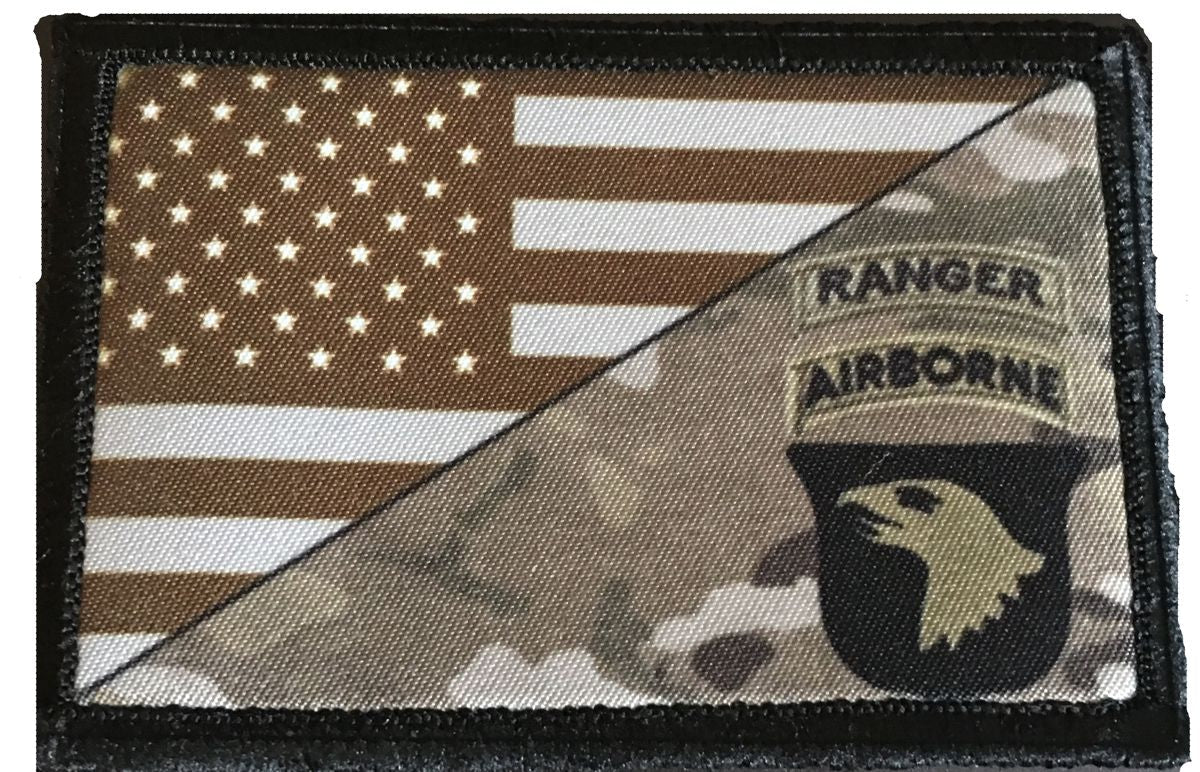 101st Screaming Eagles AIRBORNE RANGERS Multicam Morale Patch Morale Patches Redheaded T Shirts