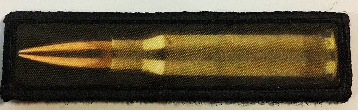 1x4 308 NATO Bullet Morale Patch Morale Patches Redheaded T Shirts