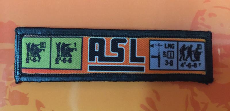 1x4 ASL Game Counters Patch Morale Patches Redheaded T Shirts