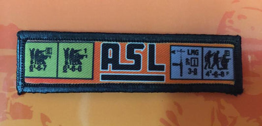 1x4 ASL Game Counters Patch Morale Patches Redheaded T Shirts 