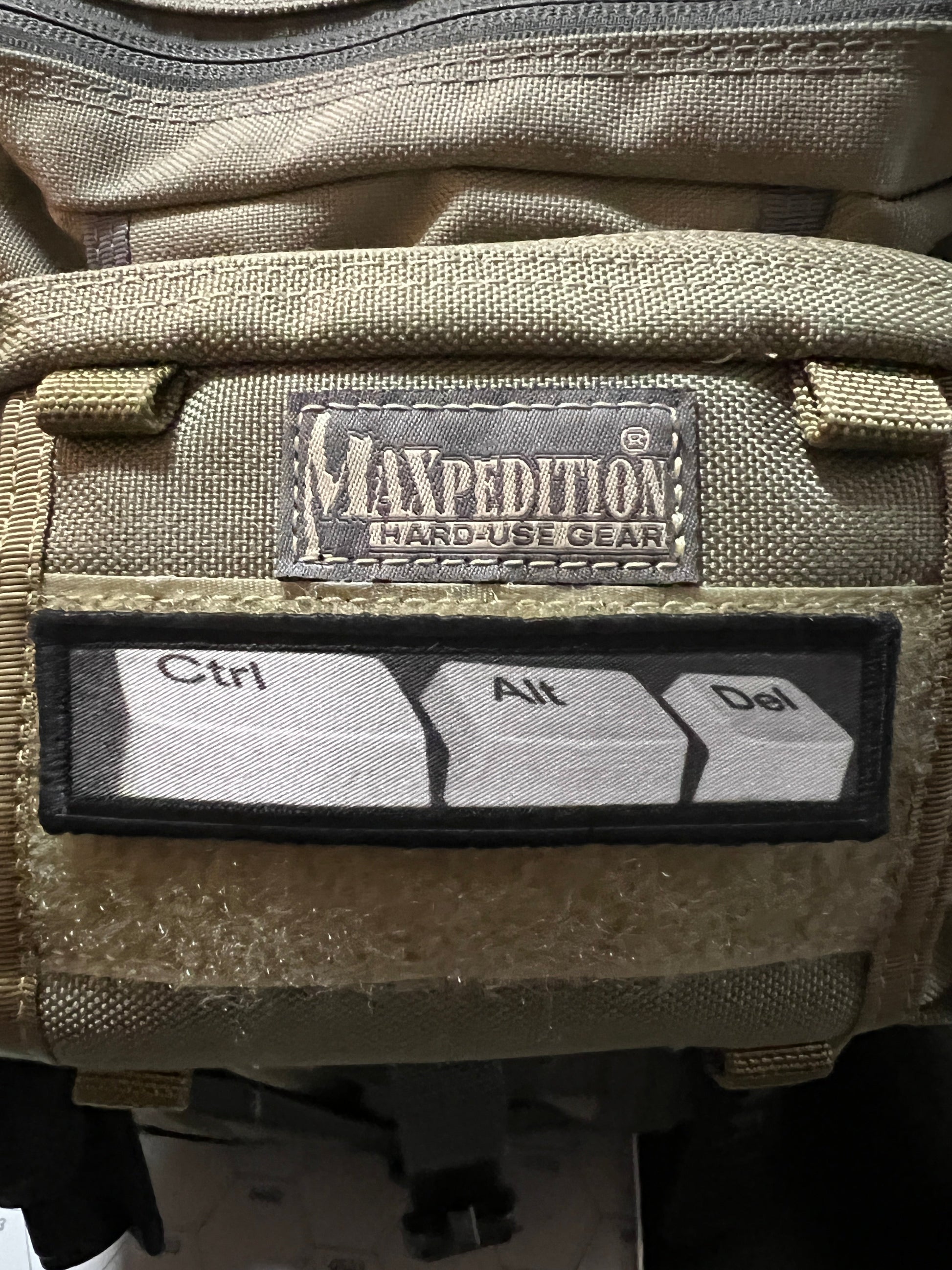 1x4" Ctrl + Alt + Del Morale Patch Morale Patches Redheaded T Shirts