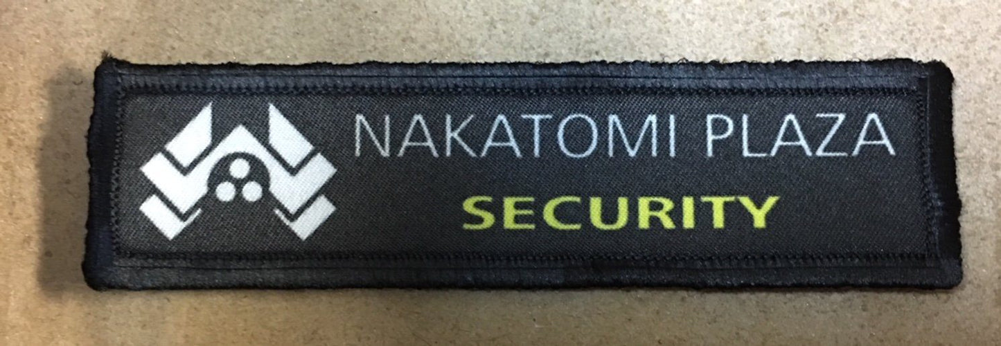 1x4 Die Hard Nakatomi Plaza Security Morale Patch Morale Patches Redheaded T Shirts