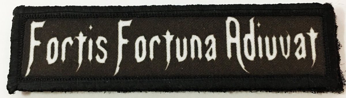 1x4 'Fortis Fortuna Adiuvat' John Wick Velcro Morale Patch Morale Patches Redheaded T Shirts