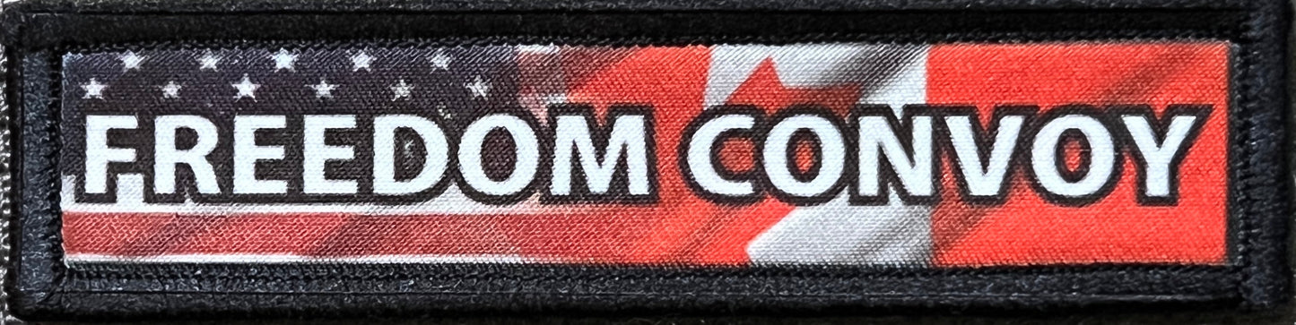 1x4 Freedom Convoy Morale Patch Morale Patches Redheaded T Shirts