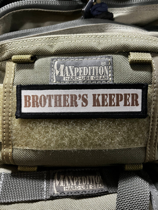 1x4 I Am My Brother's Keeper Velcro Morale Patch Morale Patches Redheaded T Shirts